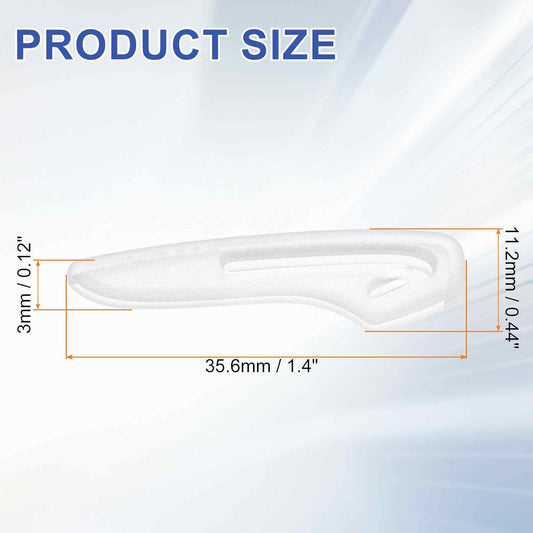 HARFINGTON 100Pcs Knife Tip Protector Cover 1.4" x 0.44" Plastic Anti-scratch Blade Tip Edge Guards for Kitchen Knife Protection Sleeves Cover, Clear