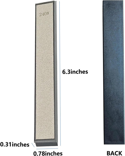 Diamond Sharpening Stones, 6 PCS Diamond Whetstones Knife Sharpening Kit with Anti-Slip Base - 240+400+600+1500+2000+3000 for Fix-Angled Knife Sharpening System, Ruixin Pro Sharpener