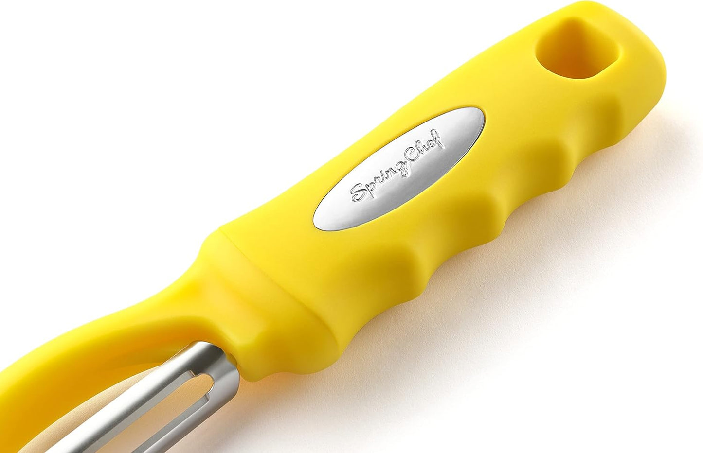Spring Chef Premium Swivel Vegetable Peeler, Soft Grip Handle and Ultra Sharp Stainless Steel Blades - Perfect Kitchen Peeler For Veggie, Fruit, Potato, Carrot, Apple - Black