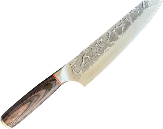 VICIUS Stealth 8-Inch Kiritsuke Knife Type Y – Precision Forged Blade for Professional Slicing, Chopping, and Multi-Use Kitchen Tasks