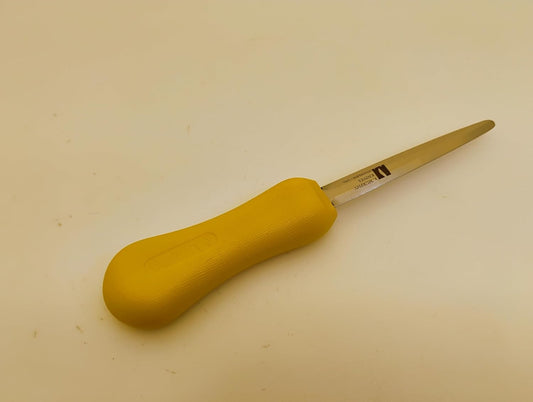 RMurphy USA Boston Style Oyster Shellfish Knife 3.5" Stiff Stainless Yellow Handle