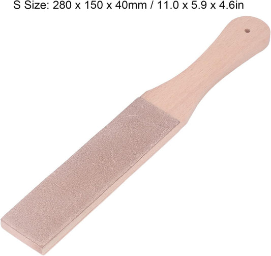 Zerodis Double Sided Leather Strop Kit, Knife Strop Leather Strop Knife Stropping Block for Woodworking Sharpening Honing Knives Leather Knife Sharpening Polishing(#01)