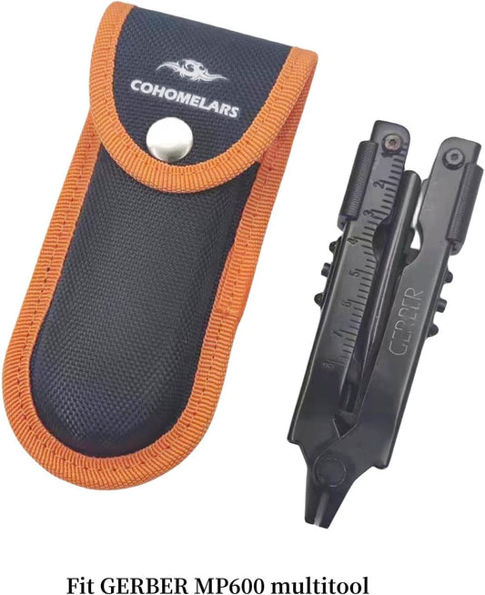Nylon Sheath for 4''-4.25'' Multitool Knife,Horizontally Carry Knife Pouch Fits 4.25''-4.5'' Wide Folding Pocket Knife,Leatherman Tool Case,EDC Belt Holder COHOMELARS (Small Size)