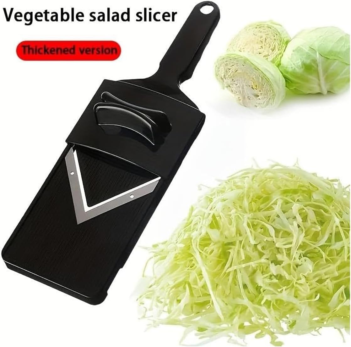 Cabbage Grater and Slicer, Multifunctional, Heavy-Duty, for Salad Prep, Veggie Shredding, Lettuce, and More