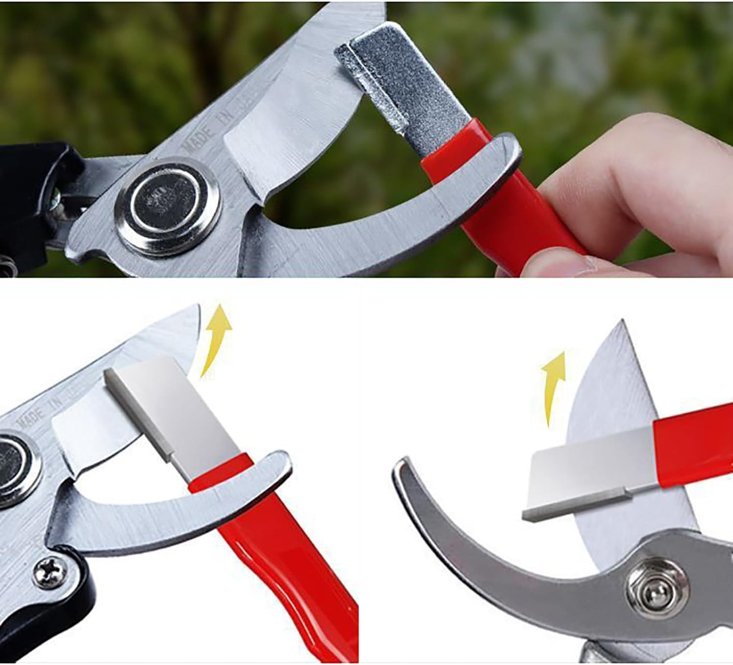 RLECS 4PCS Multifunctional Tungsten Steel Alloy Knife Sharpening 12.5x1.3cm Small Hand Operated Cutting Tool Kitchen Utensil