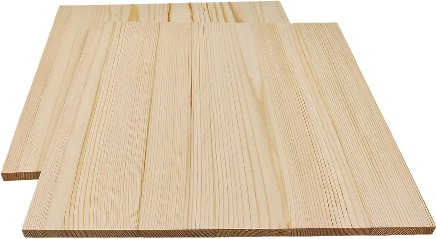 6PCS Unfinished Wood Square Blocks for Crafts, 6x6x1in Blank Wooden Squares Pine Wood Boards for Carving,DIY Wood Coasters,Painting & Burning