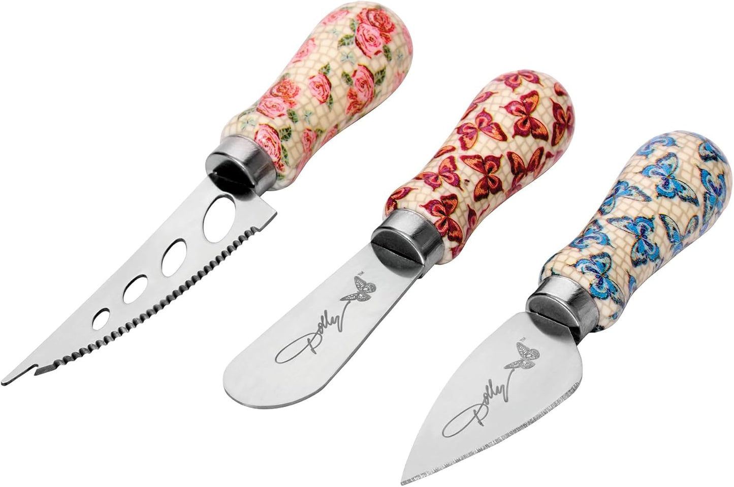 Dolly Parton 3-Piece Assorted Cheese Knife Set for Entertaining and Serving