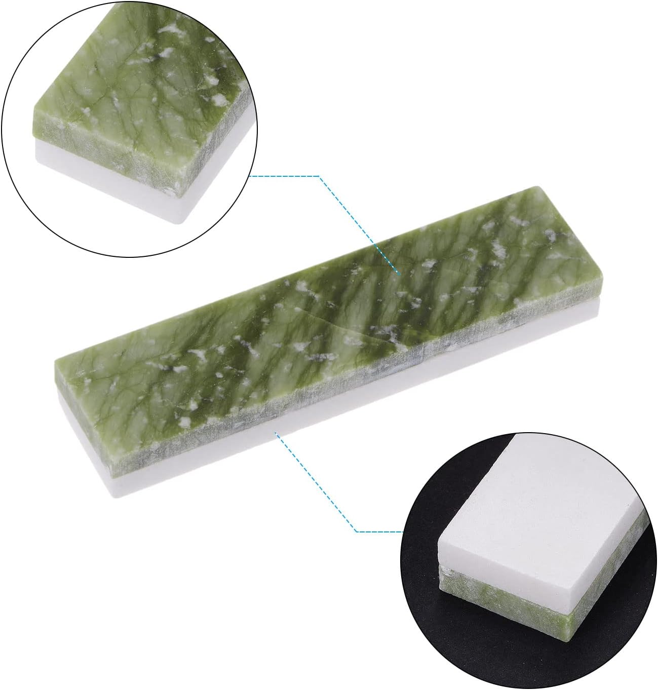 uxcell Sharpening Stones 10000/20000 Grit 2 Side Combination Whetstone Knife Sharpener Stone 100x25x12.5mm