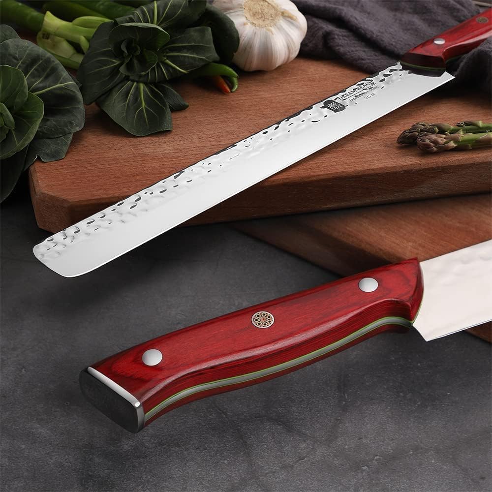 Huusk Viking Knives, Japanese Style Meat Cleaver Knives, Forged Boning Knife with Sheath, High Carbon Steel Chef Knives for Kitchen, Camping or BBQ Thanksgiving Christmas Gifts
