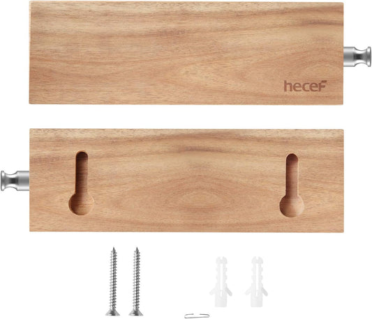 6 Inch (15 cm) Magnetic Knife Strip, Acacia Wood Knife Holder for Storing All Kinds of Metal Items, Brown