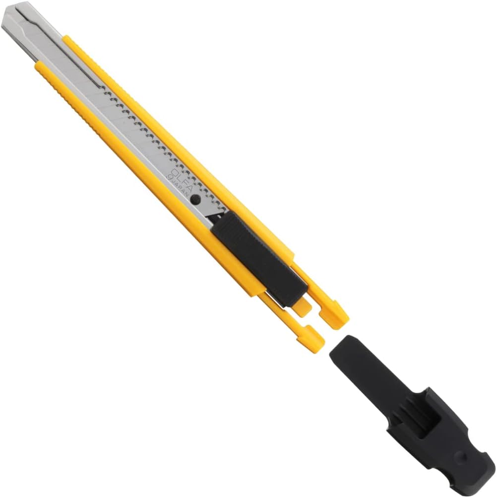 9mm Slide Lock Utility Knife (A-1) - Multi-Purpose Retractable Precision Knife w/ Snap-Off Blade, Replacement Blades: Any 9mm Blade