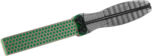 DMT DiaFold Portable Sharpening Stone - Double Sided, Foldable Diamond Knife Sharpener for the Workshop, Jobsite or Kitchen - Extra Fine/Extra Extra Fine - Non-Slip - 9.5L x 5W x 3.25H Inches