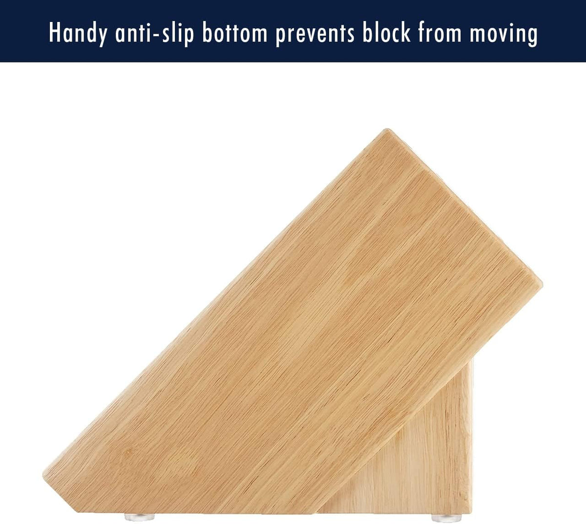 11-Slot Knife Block, Natural | Keeps Kitchen Knives Organized and Blades Protected. Space-Saving Storage That Keeps Your Kitchen Tidy and Safe.