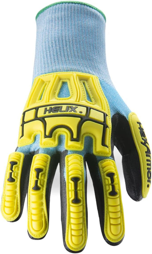 Cut-Resistant Impact Protection Polyurethane Palm Knit Work Gloves | Helix® Core 3012
