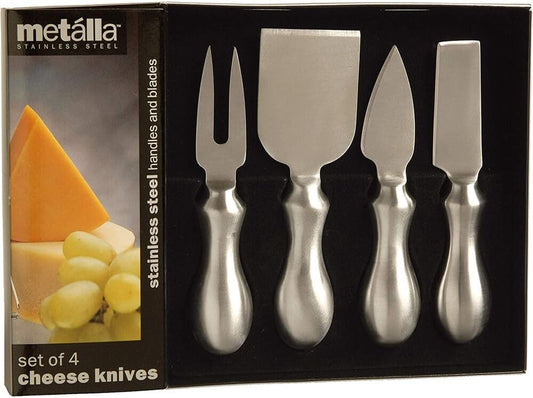 K-4-S Stainless Steel Cheese Knives, Set of 4
