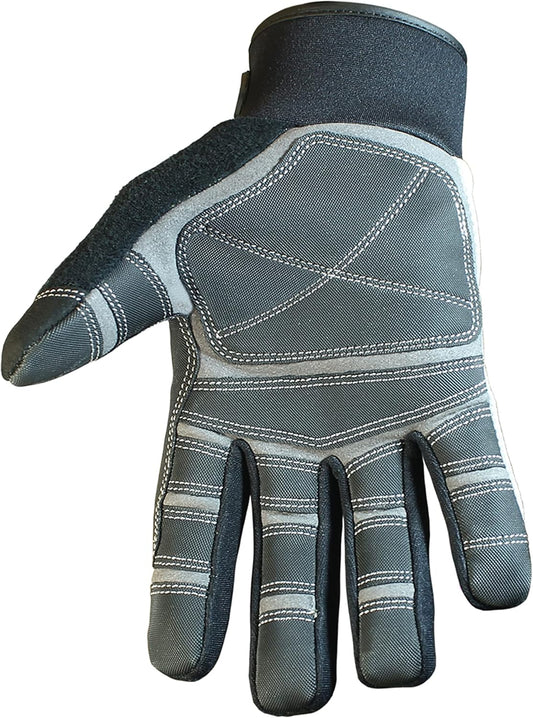 Youngstown Glove Cut Resistant General Utility Synthetic Work Gloves For Men - Kevlar Lined - Gray, Medium