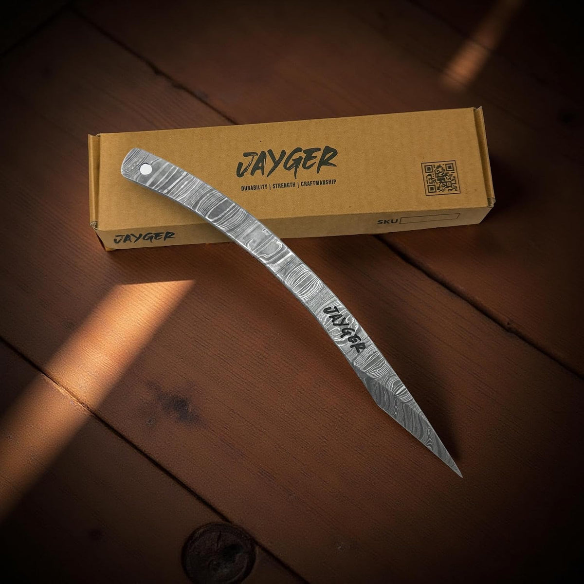 Handmade Kiridashi Knife Precision Japanese Right Hand Marking Tool Damascus Steel Curved Blade Compact Carving & Craft Knife for Woodworking, Leatherwork, DIY & Artisan Use