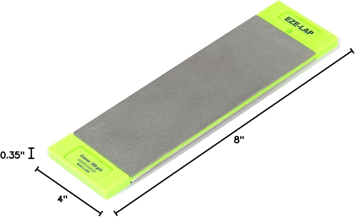 DD8SF/F 3 by 8 Double Sided Diamond Sharpening Stone SF/F, Non Skid Pad Included