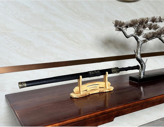 BiJun Sword Stand, Sword Holder, Katana Stand, Lightsaber Stand Samurai Sword Stand Rack Display Wall Mounted Hook for Katana Wakizashi Tanto Support All Swords (3 Tiers)