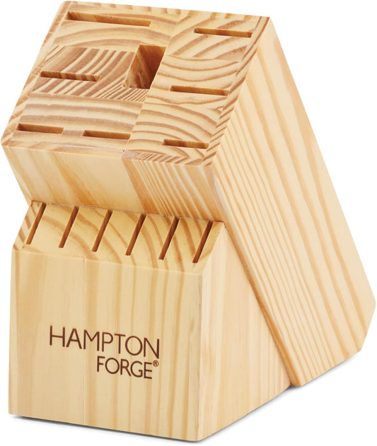 Hampton Forge Epicure True Aqua Knife Block Set, 15 Piece