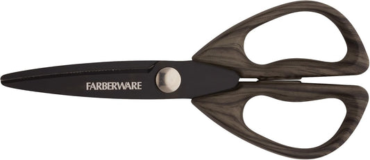 Farberware 5221282 All Purpose Shear, Pecan Wood Handles 8.2 x 3.5 x 0.5 inches