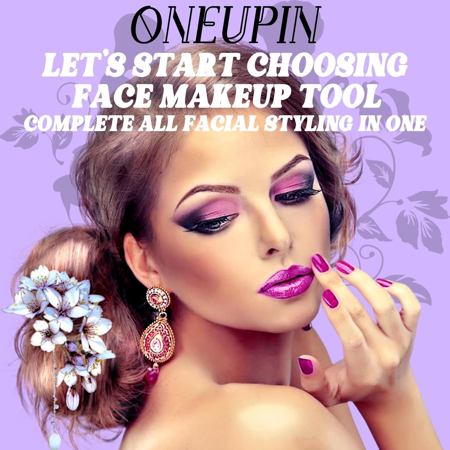 4Pcs Eyeliner Stencils Reusable Silicone Eyeliner Aid Mascara Shield Guard Eyeliner Eyelash Lipstick Eyeshadow Applicators Aid Tool Multifunctional Eye Makeup Tool for Women, Beginners(Purple)
