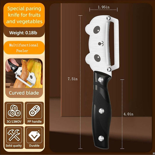 Multifunctional Vegetable Peeler with Stainless Steel Blade and Bottle Opener - Ideal for Veggie Potato Carrot and Apple Peeling