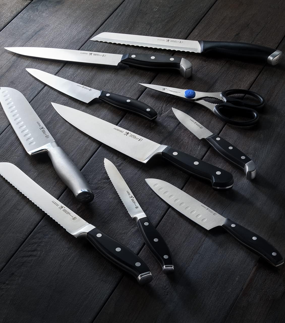HENCKELS Statement Razor-Sharp 8-inch Slicing Knife, German Engineered Informed by 100+ Years of Mastery, Black/Stainless Steel