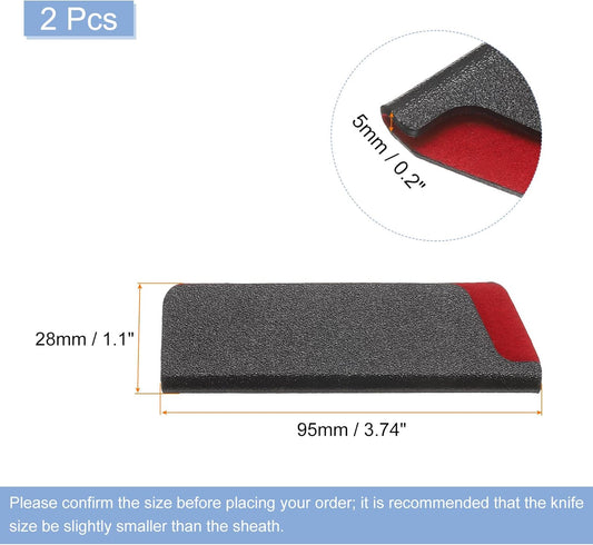 uxcell Knives Edge Guard, 5.5"x1" ABS Knife Cover Sleeves Blade Protector Universal Knife Sheath for Home Kitchen