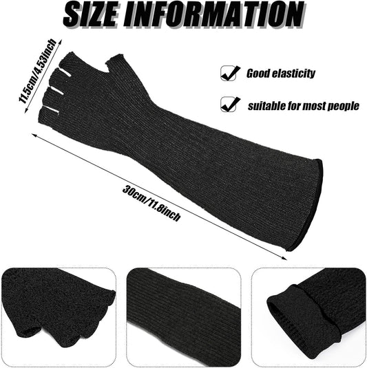 JenPen 3 Pairs Protective Arm Sleeves Arm Protectors for Thin Skin and Bruising Cut Resistant Sleeve Level 5 Burn Protection