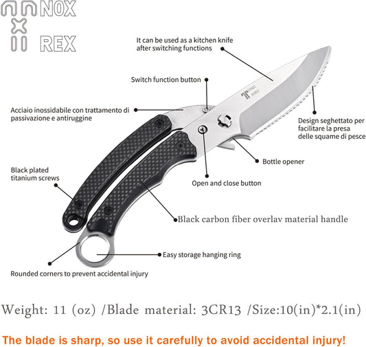 Heavy Duty Kitchen shears, all Purpose shears for food, Poultry Scissors, Stainless Steel Kitchen Scissors for camping, baking G10 Donut Pink