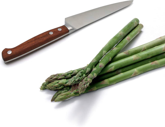 MATTSTONE HILL Utility Knife 5.5 Inch - Small Kitchen Compact Chef Knife, Petty, German Steel, Wood Handle