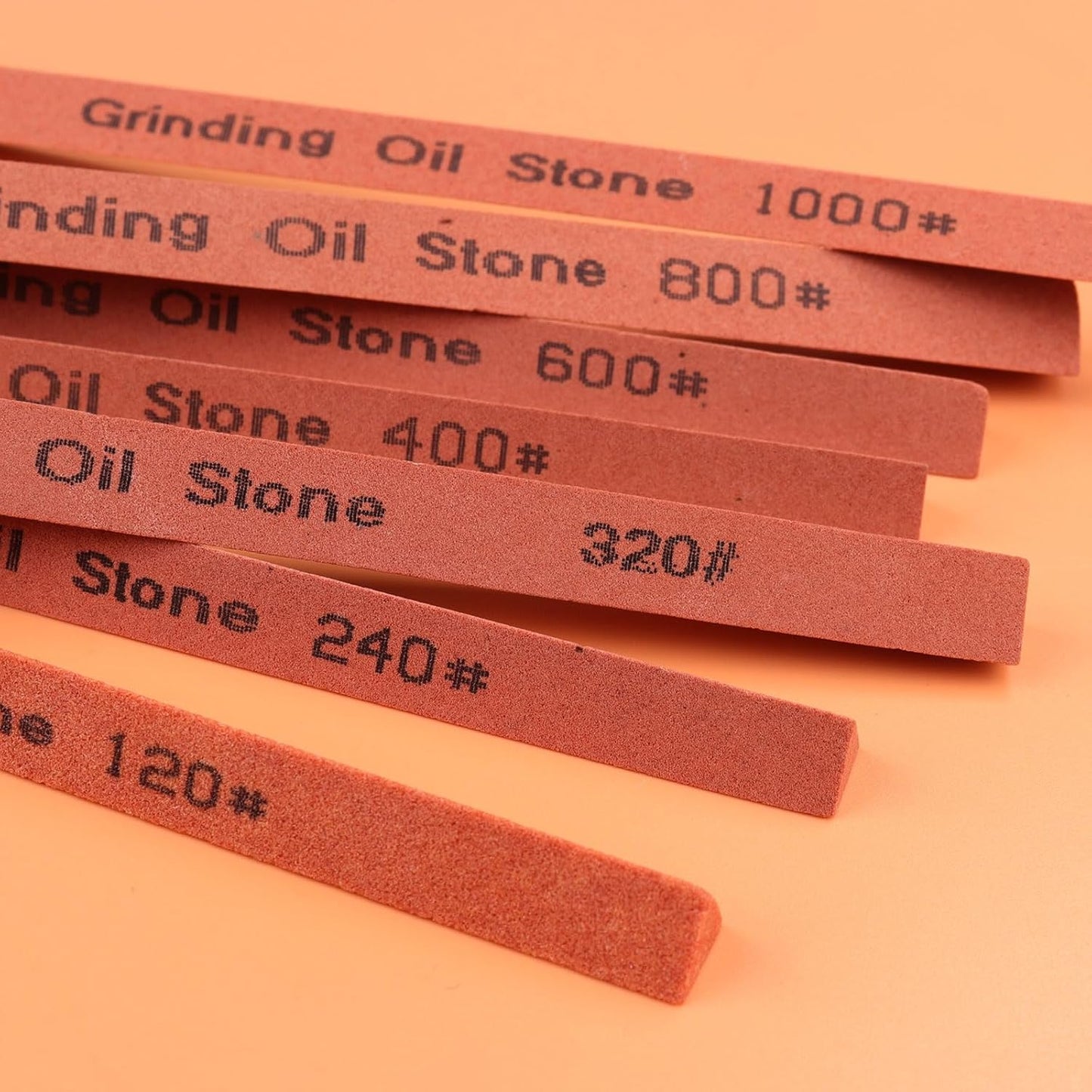 Sharpening Stone Set,16pcs Triangle Sanding Sticks Knife Whetstone Set White Corundum Oil Stone for Knife,Most Bladed&Moldel-120#,240#,320#, 400#,600#,800#,1000#,1200#