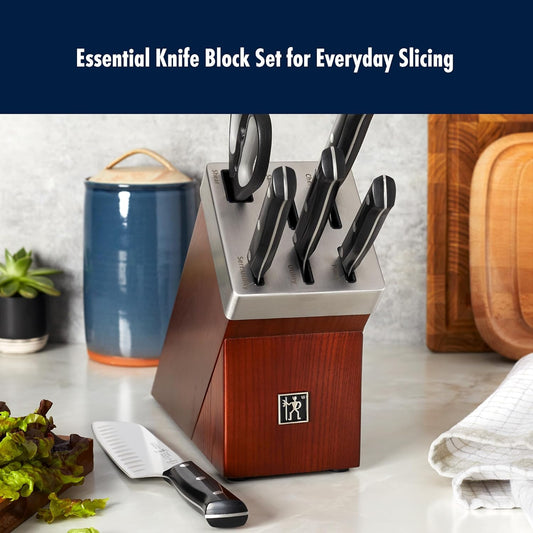 HENCKELS Dynamic 14-pc Self-Sharpening Knife Block Set, Brown