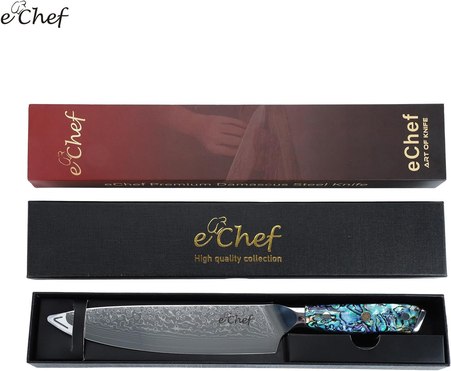 5-Inch Multifunctional Knife, 67-Layer Damascus VG-10 Steel, Abalone Handle, Sharp Knife for Fruits & Vegetables, Gift Box(5-inch utility knife)