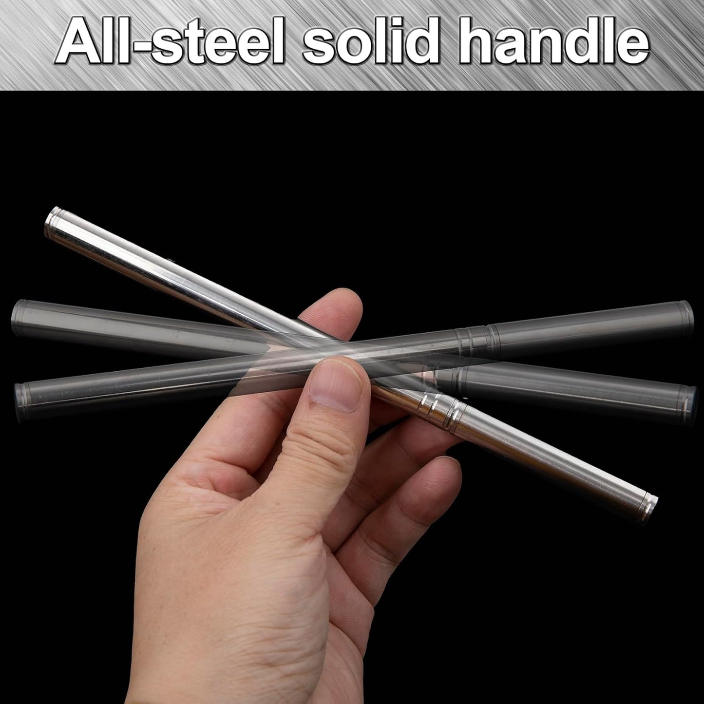 2pcs Stainless Steel Blade with Sheath, Portable Pocket Fruit Knife, All Steel Solid Handle Blade, Multipurpose Mini Knife for Travel Outdoor Camping Picnic Fishing Hunting- Silver