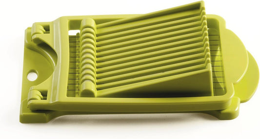 Luncheon Meat Slicer, Durable, Quality Stainless Steel 11 Wires for 12 Thinner Slices, Certified Safety, Slice Meats (Green)