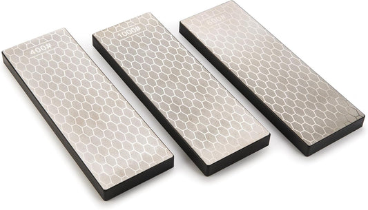 Woodriver 3Pc Diamond Stone Set 400, 600, 1000 Grit