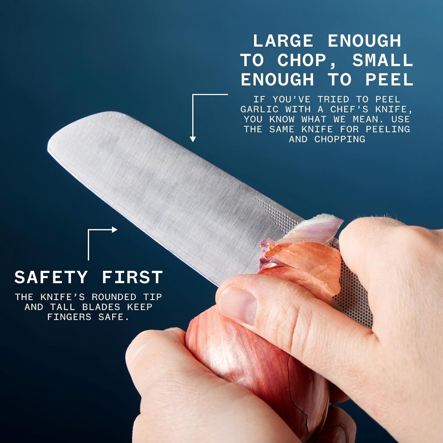 Milk Street Kitchin-tan Utility Knife, 5.5-Inch Japanese-Style Kitchen Knife – Razor-Sharp, Stay-Sharp Edge for Tomatoes, Bread & Veggies – Compact, Versatile, Comfortable Grip