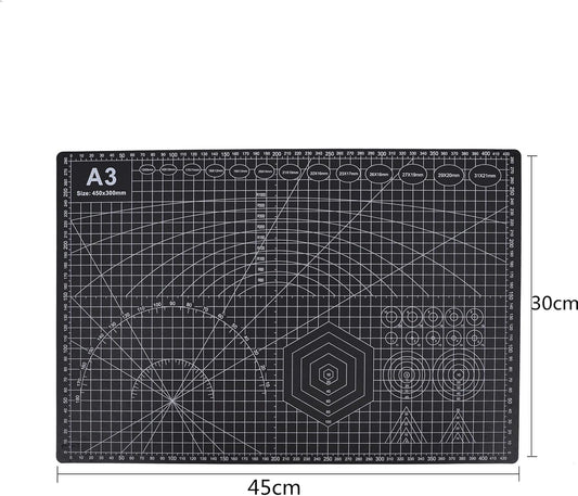 Cutting Mat A3 Pink, Self Healing Cutting Mat 12x18 Inch, 5-Ply Rotary Cutting Board Double-sided for Cutting Quilting Modeling Projects