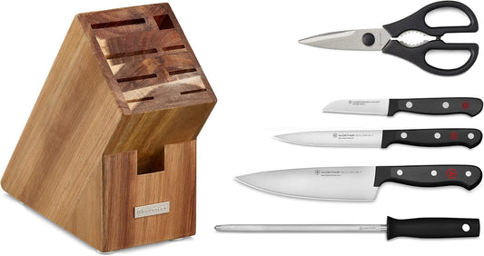 Wüsthof Gourmet 11-Piece Knife Block Set, Beech Wood