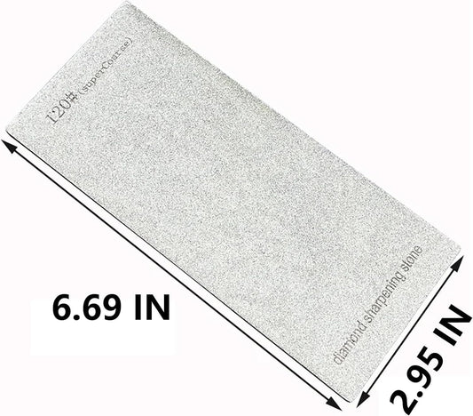 3 PCS Diamond Sharpening Stone Diamond Knife Sharpener Plate Honing Whetstone for Knives Chisel (240#+600#+1200#)