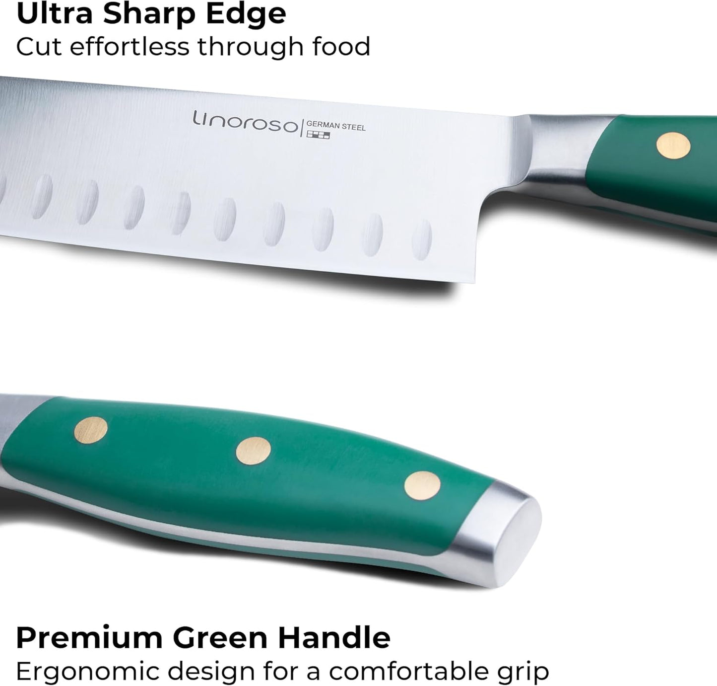 linoroso Paring Knife 3.5 inch Small Kitchen Knife with Premium Gift Box, German Carbon Stainless Steel Fruit Knife, Ultra Sharp Knife for Cutting and Peeling, Gifts for Women and Men