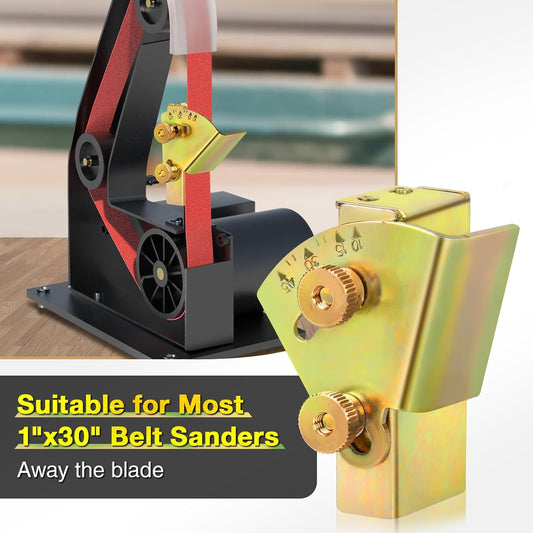 Knife Sharpening Angle Guide, Adjustable 10-45 Degree Angle Guide for 1 x 30 Belt Sander,Edge Leading-Away