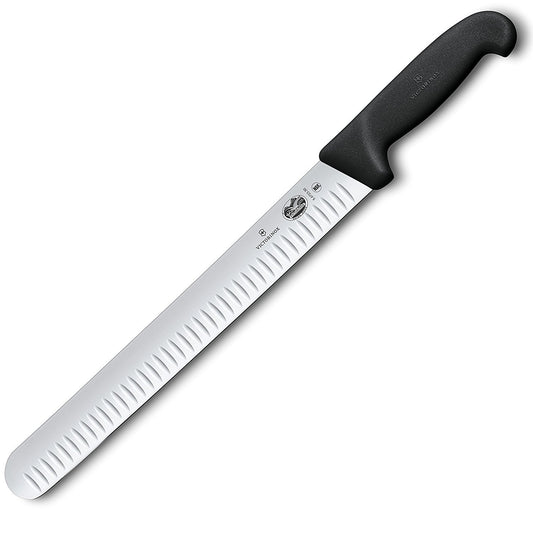 12 Inch Slicing Knife | High Carbon Stainless Steel Granton Blade For Efficient Slicing, Fibrox Pro Handle
