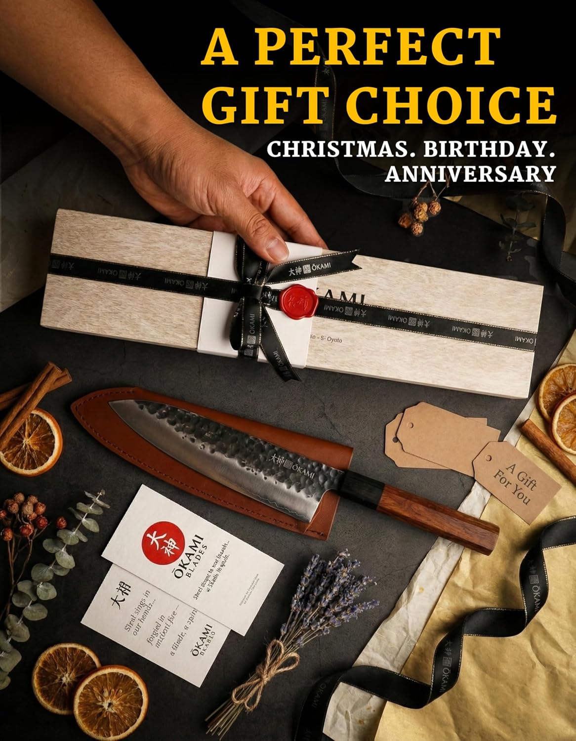Chef Knife 8 Inch - Hand Forged Kitchen Knife with 67-Layer Japanese Damascus Steel, AUS-10 Core & G10 Handle - Ultra Sharp, Perfectly Balanced Gyuto Knife for Home Chefs and Professionals