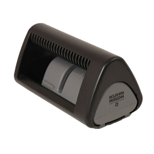 Knife Sharpener, Dual Pull Through Sharpener for Straight and Serrated Knives, Compact Ceramic Sharpener, Black
