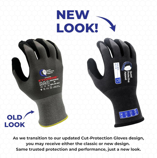 Quest Cut Resistant Work Gloves, ANSI A1, Medium, Pack of 1 | Lightweight breathable grip gloves for gardening, DIY, mechanical and general handling; unisex