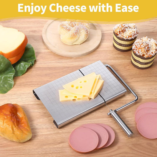 Cheese Slicer with Measuring Grid, Stainless Steel