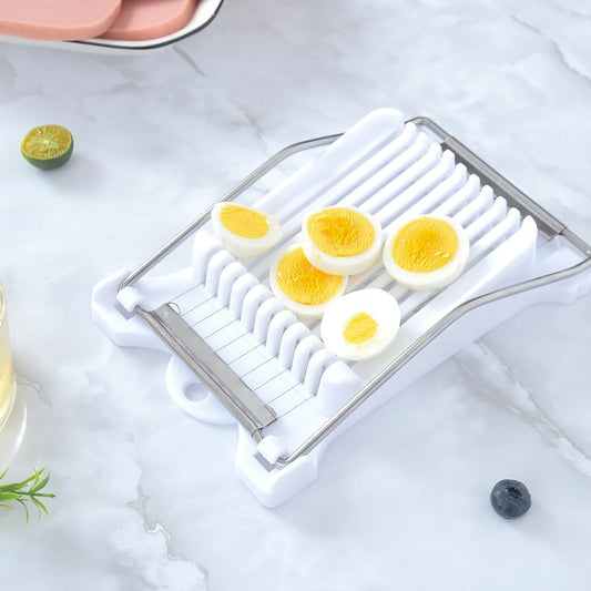 Luncheon Meat Slicer,Luncheon meat Fruit Boiled Egg Ham Garlic Cheese Butter Slicers Cutter, Durable ABS and Stainless Steel Wires, Cuts 11 Slices